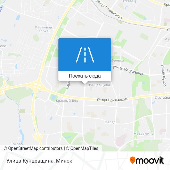 Карта Улица Кунцевщина