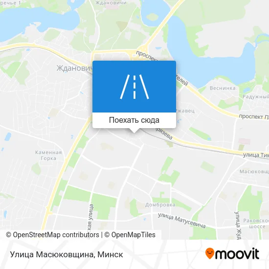 Карта Улица Масюковщина