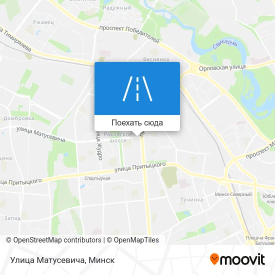 Карта Улица Матусевича