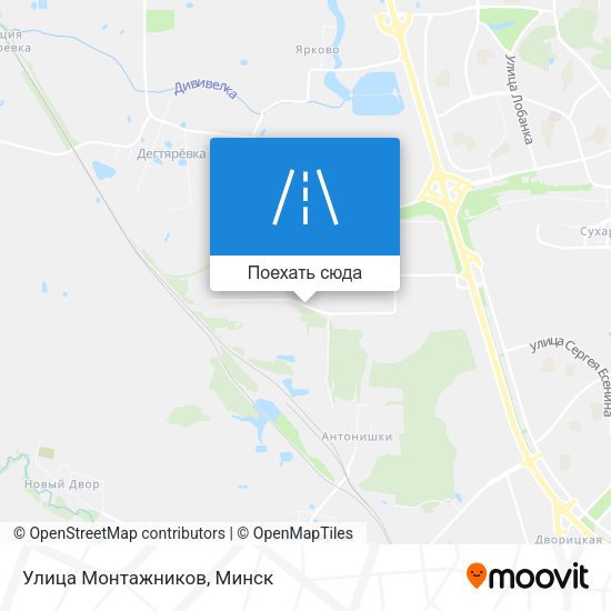 Карта Улица Монтажников