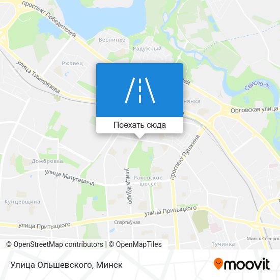 Карта Улица Ольшевского