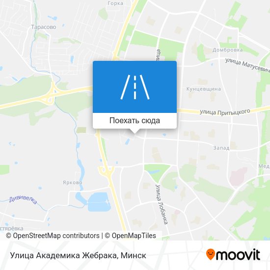 Карта Улица Академика Жебрака
