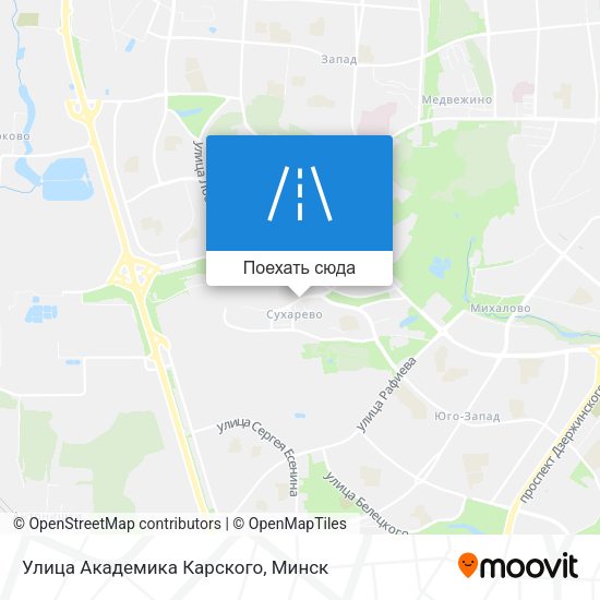 Карта Улица Академика Карского