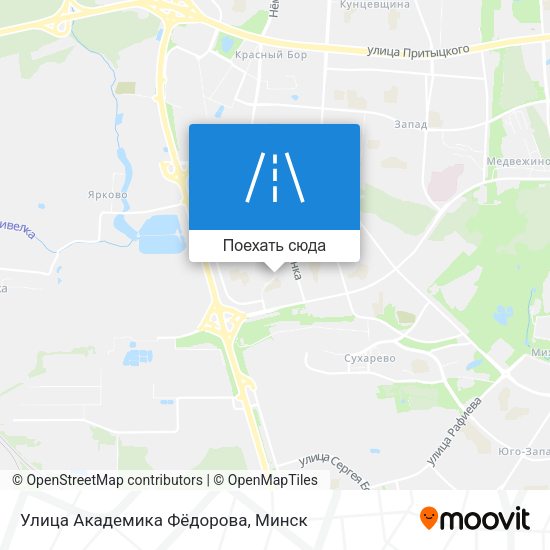Карта Улица Академика Фёдорова