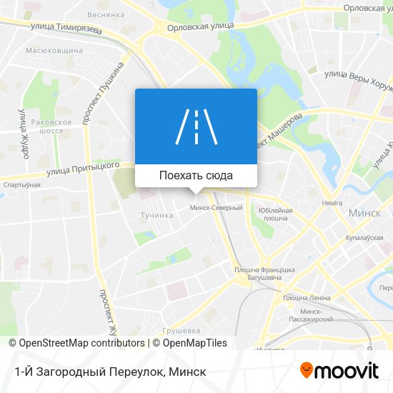 Карта 1-Й Загородный Переулок
