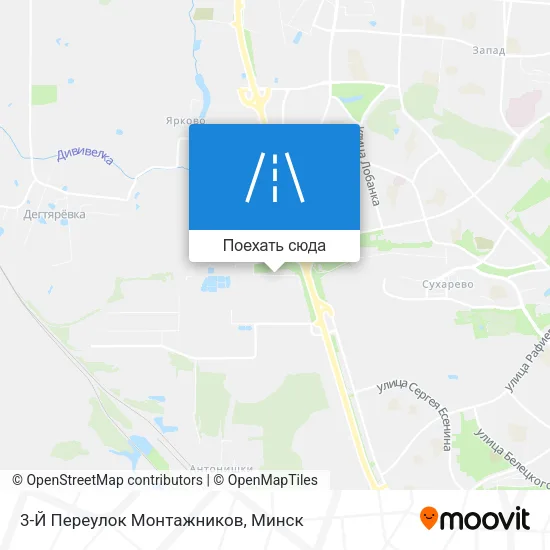 Карта 3-Й Переулок Монтажников