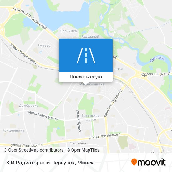 Карта 3-Й Радиаторный Переулок