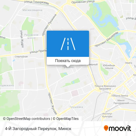 Карта 4-Й Загородный Переулок