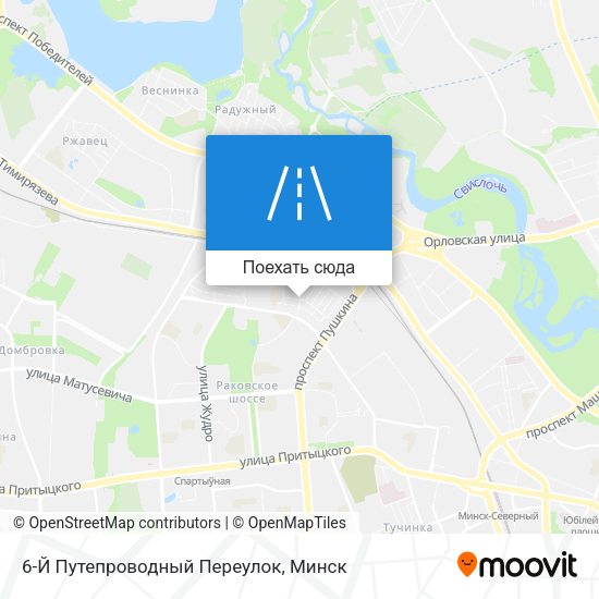 Карта 6-Й Путепроводный Переулок