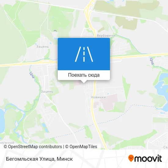 Карта Бегомльская Улица