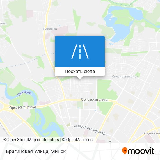 Карта Брагинская Улица