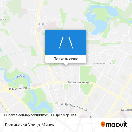 Карта Брагинская Улица