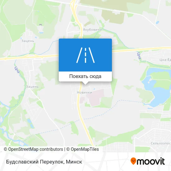 Карта Будславский Переулок