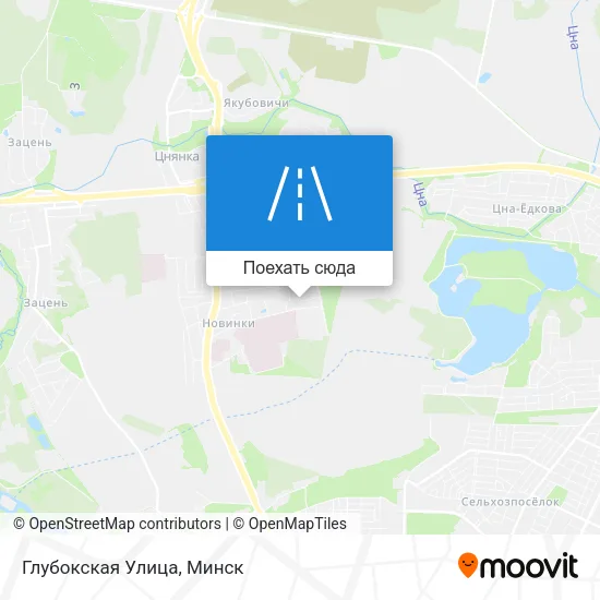 Карта Глубокская Улица