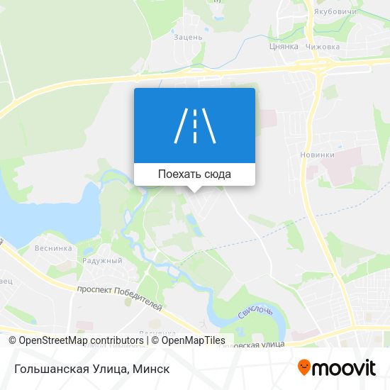 Карта Гольшанская Улица