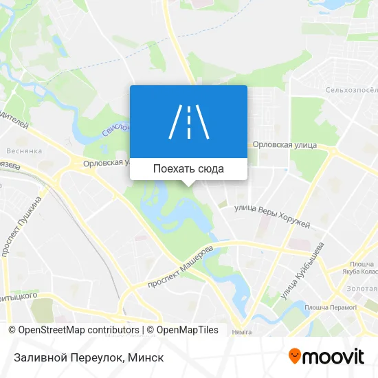Карта Заливной Переулок