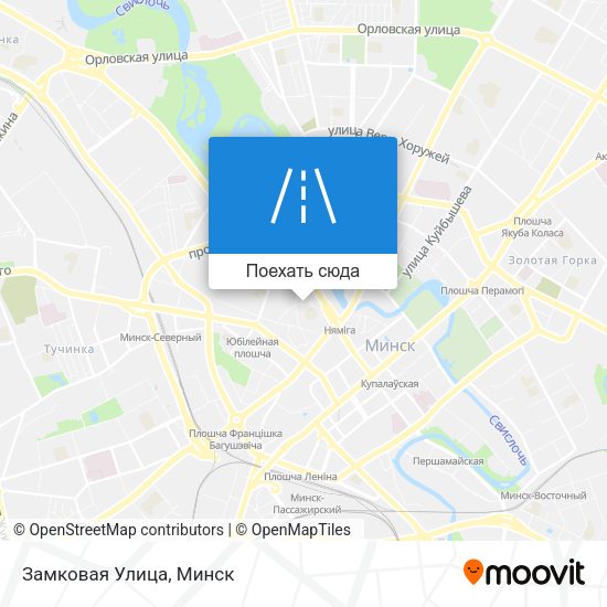 Карта Замковая Улица