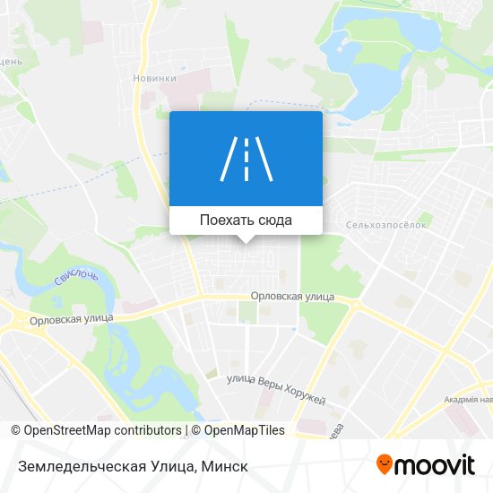 Карта Земледельческая Улица
