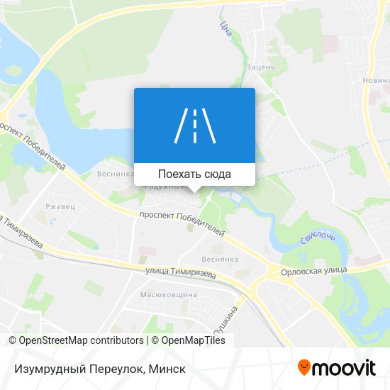 Карта Изумрудный Переулок