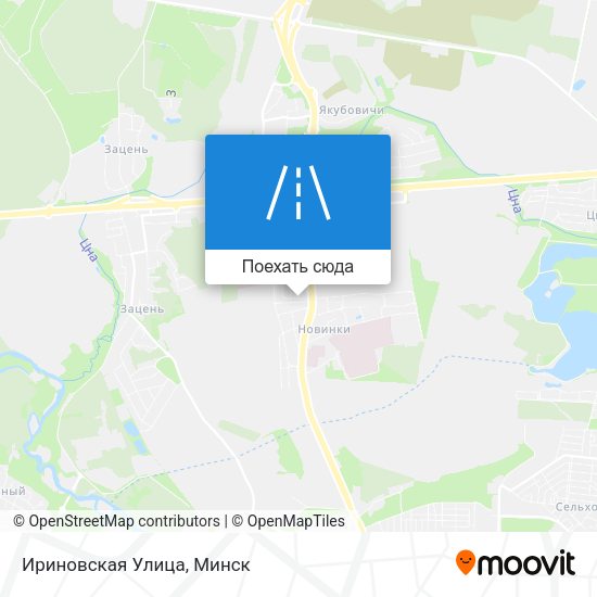 Карта Ириновская Улица