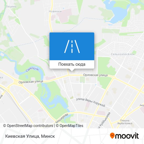 Карта Киевская Улица