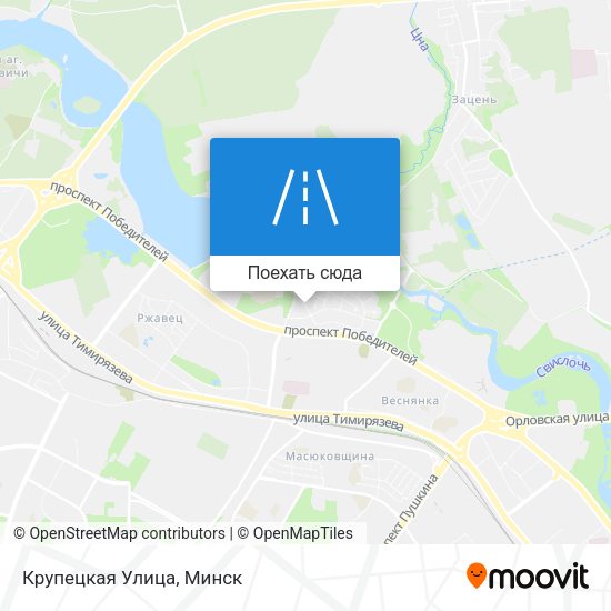 Карта Крупецкая Улица
