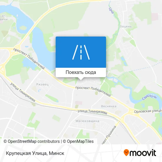 Карта Крупецкая Улица