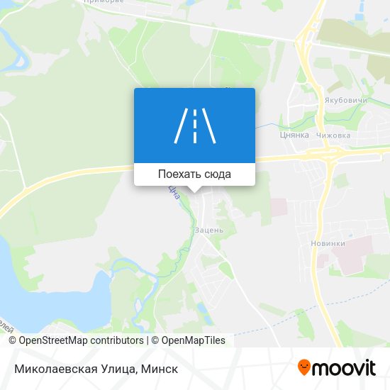 Карта Миколаевская Улица