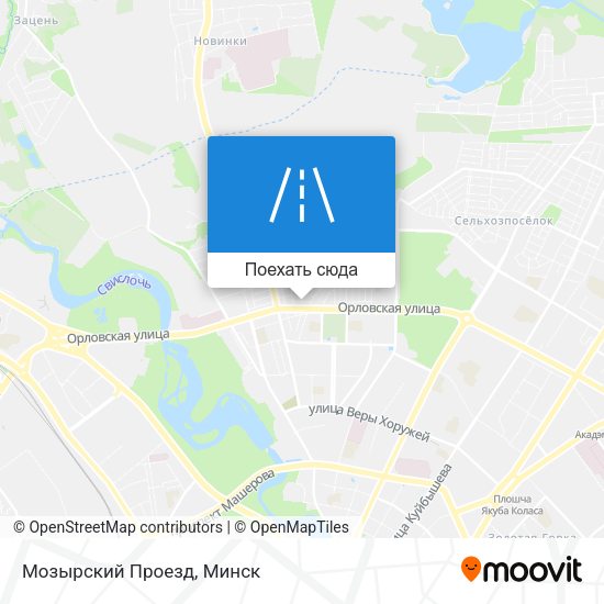 Карта Мозырский Проезд