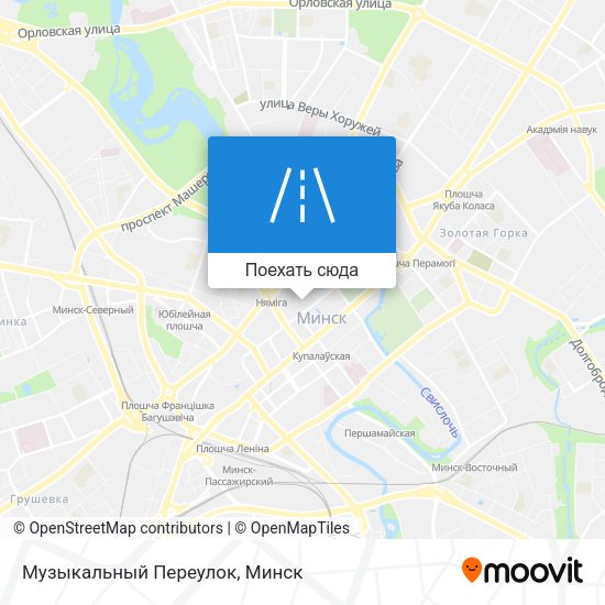 Карта Музыкальный Переулок