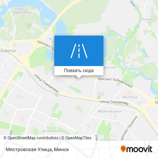Карта Мястровская Улица