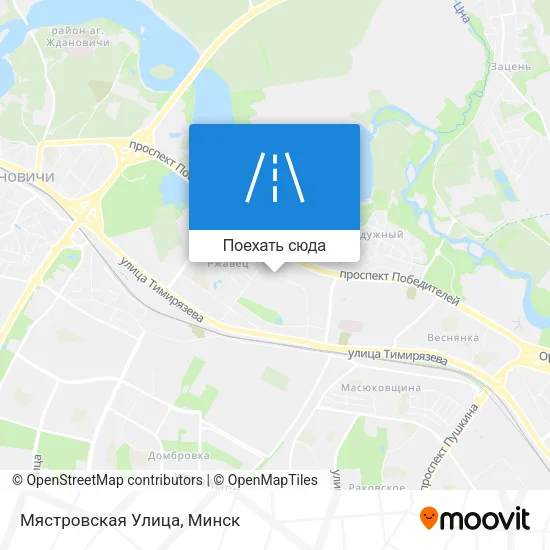Карта Мястровская Улица
