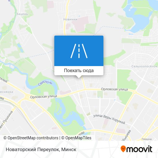 Карта Новаторский Переулок
