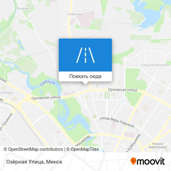 Карта Озёрная Улица