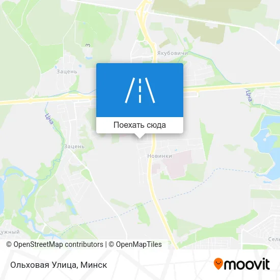 Карта Ольховая Улица
