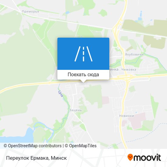Карта Переулок Ермака
