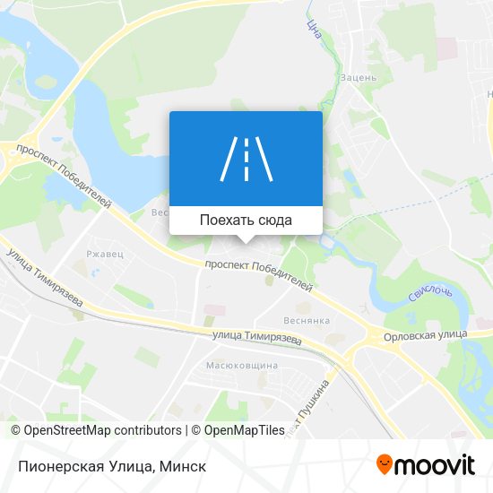 Карта Пионерская Улица