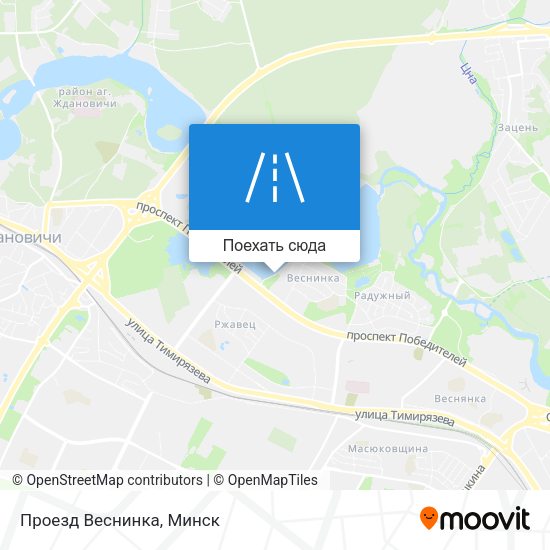 Карта Проезд Веснинка