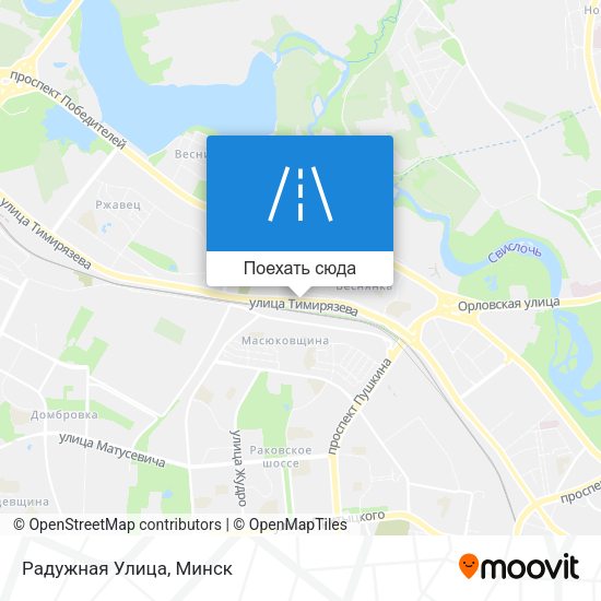 Карта Радужная Улица