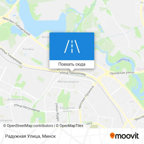 Карта Радужная Улица