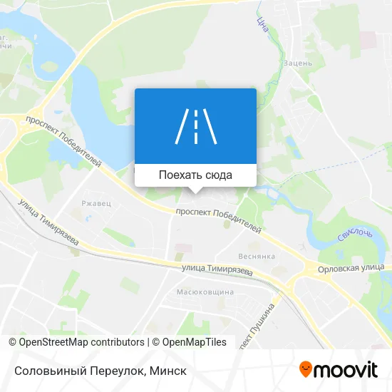 Карта Соловьиный Переулок