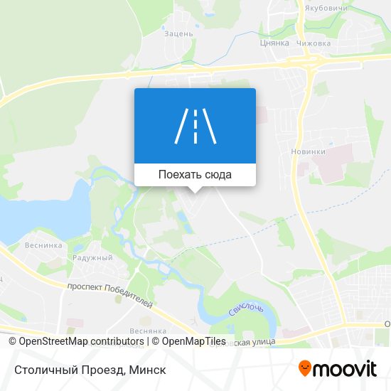 Карта Столичный Проезд