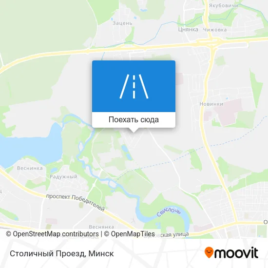 Карта Столичный Проезд