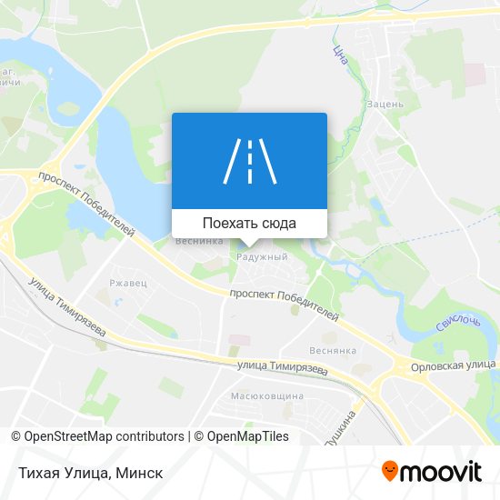 Карта Тихая Улица
