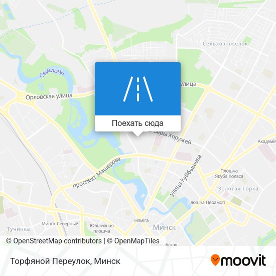 Карта Торфяной Переулок