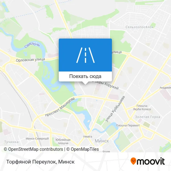 Карта Торфяной Переулок