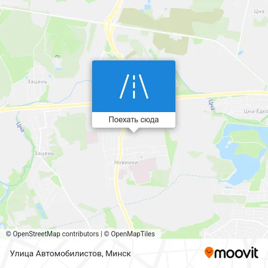 Карта Улица Автомобилистов