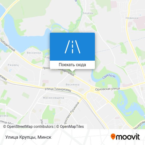 Карта Улица Крупцы
