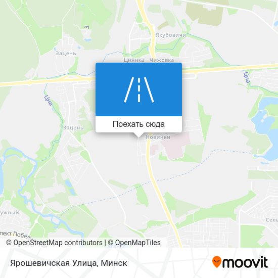 Карта Ярошевичская Улица