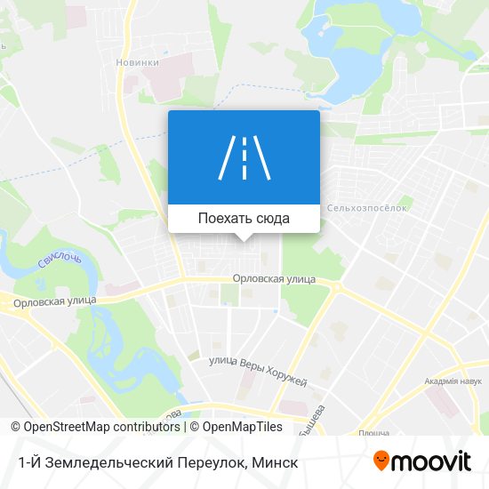 Карта 1-Й Земледельческий Переулок